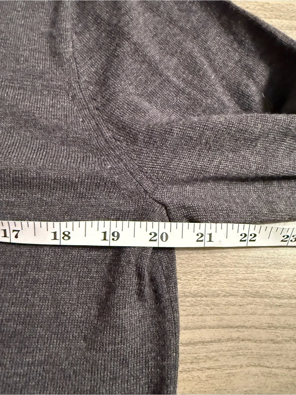J. Crew Men's V-Neck Sweater - Charcoal 100% Merino Wool